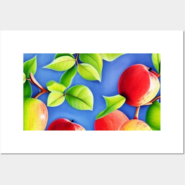 Apples Pattern Wall Art by TrapperWeasel